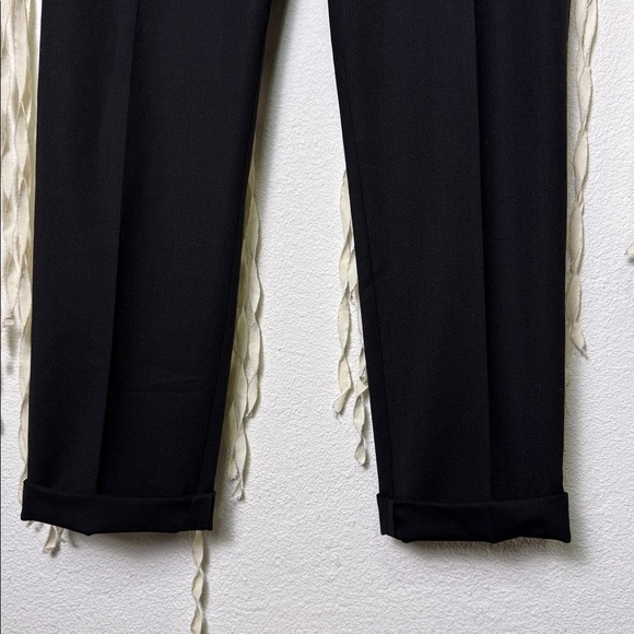 Brunello Cucinelli Monili Timmed Pocket Cropped Wool Black Trouser US10 - Picture 3 of 10